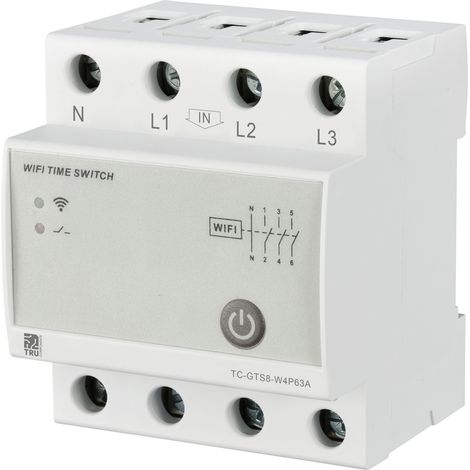 TRU COMPONENTS TC-12485088 TC-GTS8-W4P63A WLAN-Schalter  230 V/AC 1 St. Zeitbereich: 1 min - 24 h 3 (1/5)