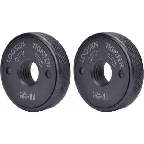 Écrou à bride pour meuleuse d'angle à filetage 5/8"-11, contre-écrou auto-serrant pour meuleuse d'angle (1/4)