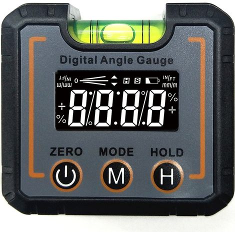 Nivel de burbuja digital magnético de 25 cm con pantalla LCD precisa para bricolaje. (1/5)