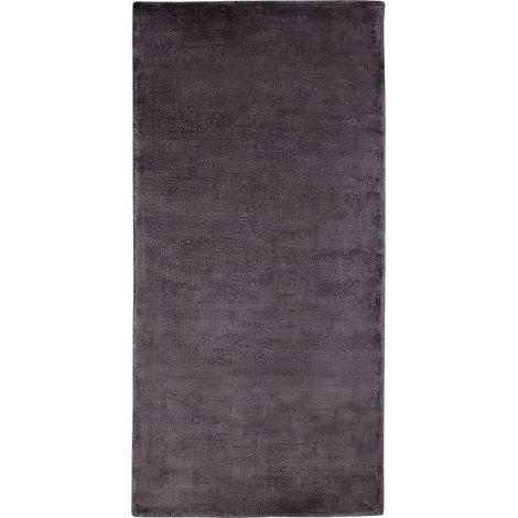 Tappeto a pelo corto grigio scuro 80 x 150 cm Gesi II