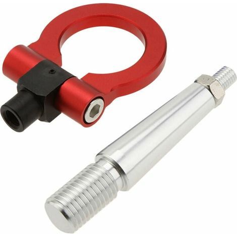 Crochet de remorquage de course de voiture pliable conu pour Mitsubishi Lancer EX voiture Auto remorque anneau crochet de remorquage ensemble rouge - rouge (1/5)