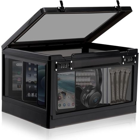 Grande Boite a Code Boîte de Rangement Verrouillable à Combinaison pour Casier de Bureau école Médicaments Collations Téléphone électronique Maison (1/5)