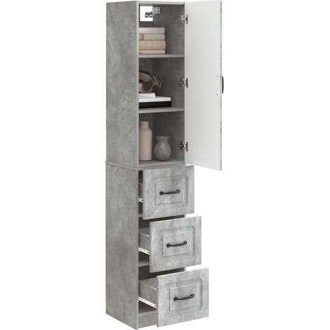 Set di armadi 2 pz Grigio Cemento 33 x 34,5 x 87 cm DAS824960 (1/5)