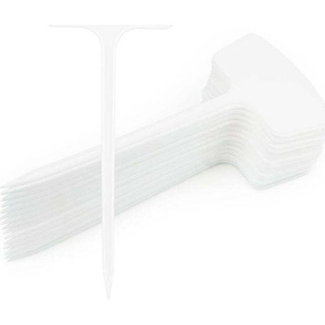 30 pièces 36cm Grands Etiquette Jardin Exterieur, Etiquettes pour Plantes,Etiquette Potager Exterieur,Réutilisable Etiquettes de Plantation- Blanc (1/4)