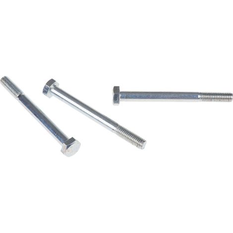 Vis à tête hexagonale, Acier Passivé, zinc, M8 x 80mm ( Prix pour Boîte de 50 )