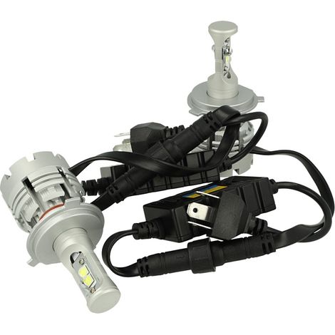 Kit Full Led Canbus H4 40W/40W Premium Modello Top Specifico Per Camion 24V e Auto Lussuoso Ultima Generazione Con Cree XHP50 (1/3)