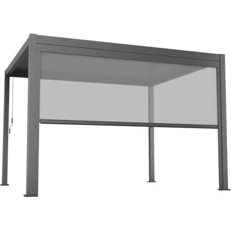 [NEUWERTIG] B-Ware Pergola Pavillon Terrassenüberdachung Mit Lamellendach Sonnenrollo