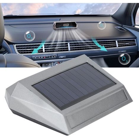BelleRise - Purificateur d'air auto solaire – Ozone déodorant intégré batterie – Design noir – pour voiture (1/5)