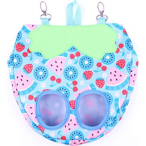 Sac d'alimentation de foin de lapin Sac d'alimentation suspendu de distributeur de foin de cage (fraise de melon d'eau) (1/5)