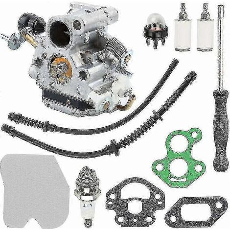 Kit carburateur avec filtre à air pour tronçonneuse Jonsered CS410 CS2240 (1/4)