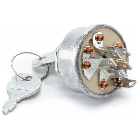 Contacteur à clé 6 bornes MTD 725-1396 – Remplace les références HUSQVARNA 539101710 et BOBCAT 672-770 – Type magnétos pour motorisation de portail (1/5)
