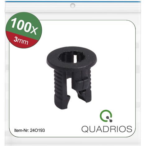 Quadrios 24O193 24O193 LED-Fassung  Kunststoff Passend für (LEDs) LED 3 mm