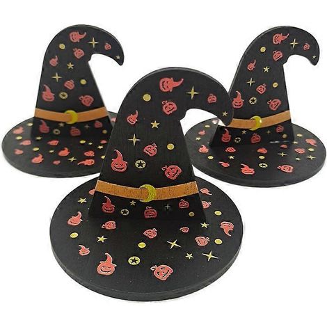 Pendentif en bois d'Halloween, citrouille d'Halloween, crâne, araignée, chauve-souris, décoration pour une fête d'Halloween (1/5)