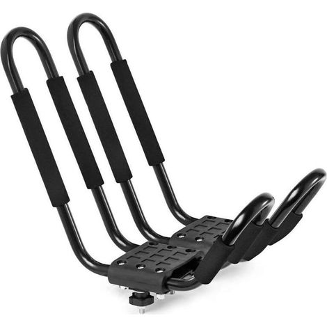 Support de Toit pour Kayak, Rembourrage Réglable Robuste pour la Force de Transport, pour SUV, canoë, Bateau, Surf, Ski (1/4)
