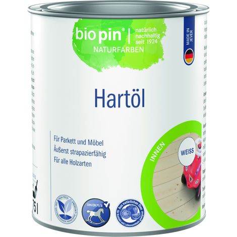 Biopin Naturfarben Teaköl 750 ml weiß Holzschutzmittel