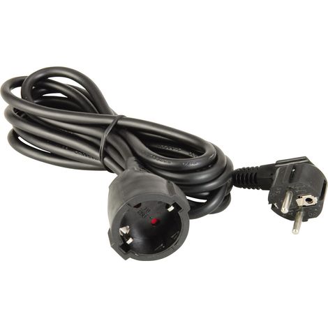 UNITEC Contatto di protezione – Prolunga in plastica – Cavo H05VV-F 3G 1,5 mm²