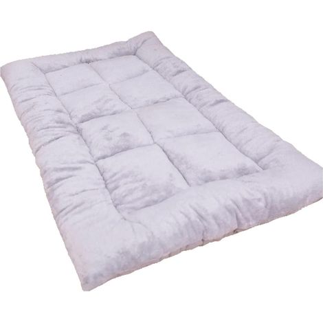 Grand tapis de couchage pour chien ou chat - Peut être utilisé des deux côtés - Gris - Taille XXL : 120 x 60 cm