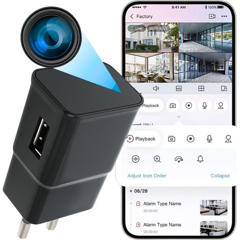 Mini-Kamera im Ladegerät BC027 WiFi