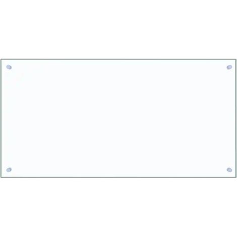 Protector antisalpicaduras moderno para cocina de 100 x 50 cm protección eficaz fácil de limpiar fabricado en vidrio templado transparente 020046338 (1/5)