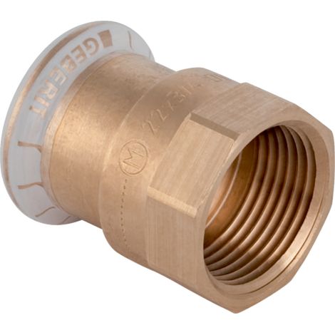 Raccord de transition en cuivre Mapress avec filetage femelle d 35 mm x Rp 1 1/4", ÜA