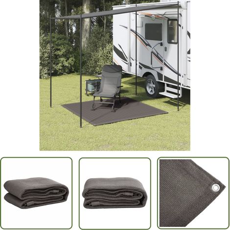 Terrasse - vidaXL Zeltteppich 200x200 cm Anthrazit - Wasserdicht (1/5)