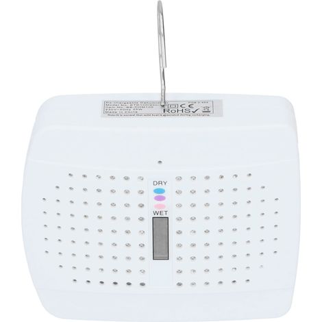 Petit déshumidificateur réutilisable silencieux absorbeur d'humidité pour bibliothèque armoire blanc (1/5)