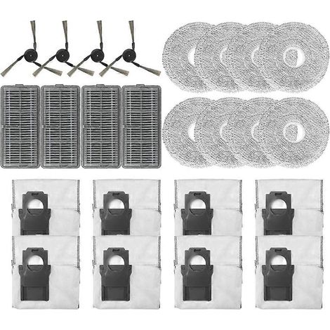 Filtre pour aspirateur brosse pour aspirateur Filtre de brosse pour aspirateur filtre de X40 Pro Ultra Side Brosse HEPA Filtre Serpillière Cloths Rag Sac à poussière Robot Aspirateur (1/5)