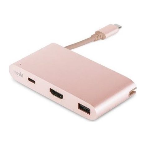 Adaptador multipuerto USB-C - Golden Rose (1/2)