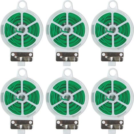 Attaches torsadées - Attaches de jardin enduites polyvalentes avec ficelle de support réutilisable pour la croissance et l'entretien des plantes, organisation des câbles à la maison et au bureau (vert (1/5)