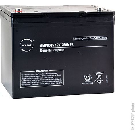 NX - Batterie plomb AGM NX 75-12 General Purpose FR 12V 75Ah M6-F (1/5)