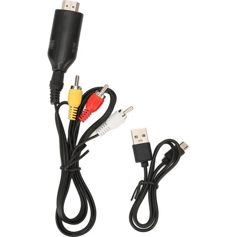Convertisseur RCA vers HDMI 1080P pour PS2, PS3, Xbox, Lecteur DVD et Décodeur - Adaptateur Multimédia Haute Définition (1/5)