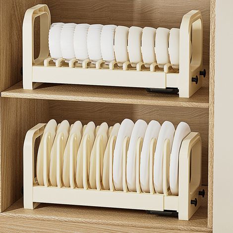 Égouttoir à vaisselle multifonctionnel, réglable et extensible pour la maison, égouttoir coulissant à poser sur le plan de travail de la cuisine. (1/5)