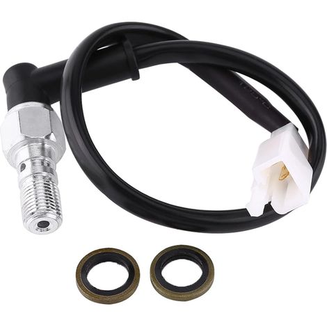 Brake Light Switch Banjo Bolt Universal Motorcycle Hydraulic Brake Pressure Rear Light Switch Hollow Bolt Brake Switch (M101MM) (1/5)