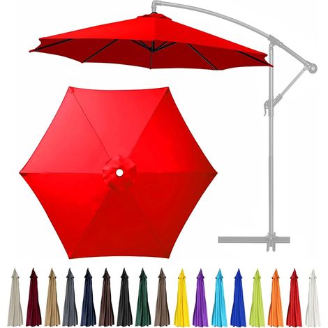 Ersatztoilette 3 m (10 pi) à 6 baleines (toile seule), UV-Schutz, undurchlässig, Rouge, 3 m (10 pi) (1/5)