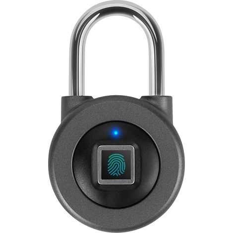 Cadenas à Empreintes Digitales, Serrure Rechargeable USB de sécurité Keyless de Sécurité Imperméable d'IP67 pour Utilisation en Intérieur Et En Plein Air