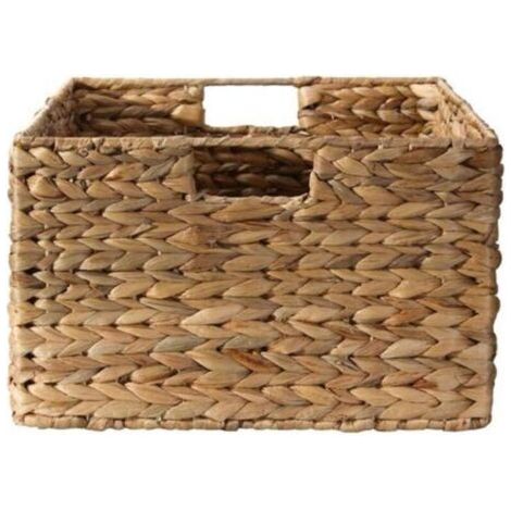 Panier en jacinthe d'eau armature métal - hauteur 17 cm Panier (1/5)