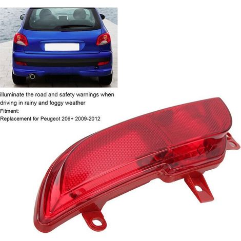 Lampada nebbiosa posteriore destra, compatibile con Peugeot 206+ 2009-2012, resistente al calore, modello 6351HA (1/3)