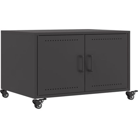 Maison Exclusive - Couchtisch Schwarz 68x50x43,5 cm Stahl