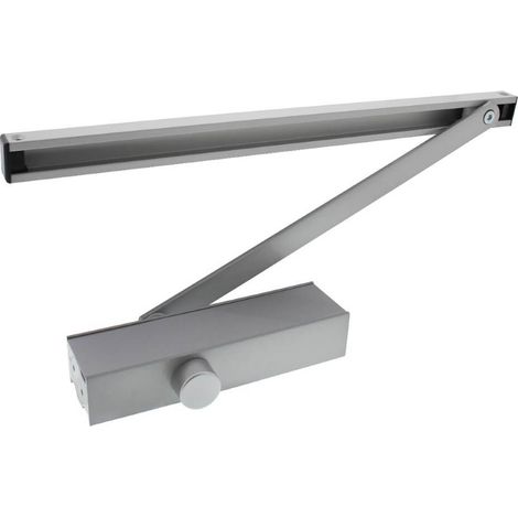 Ferme-porte Closura avec bras coulissant DR124 gris - 0098.480124 (1/2)