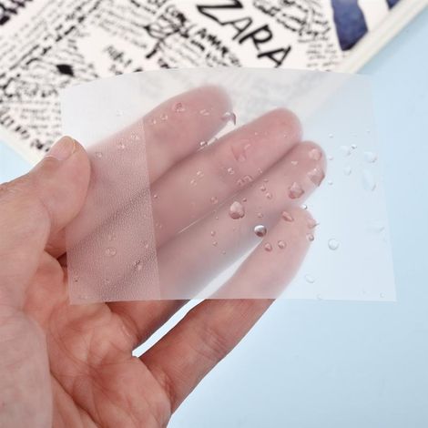 6 Blocs de Notes Adhésives Transparentes, 300 Feuillets Autocollants Imperméables et Décollables pour Prise de Notes (1/2)