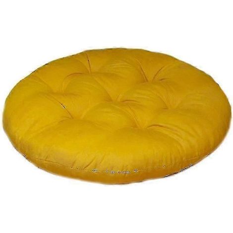 Coussin de siège rond ou carré de 45 cm, couleur unie, épais, pour intérieur et extérieur (1/5)