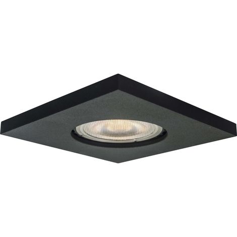 Lagos Einbauleuchte IP65 1 GU10 Schwarzlicht Prestige LP-440/1RS BK quadratisch