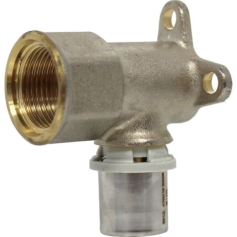 Raccord multicouche à sertir TH - Coude Femelle applique 3/4" (20/27) - Ø20x2,0 - Arcanaute (1/5)