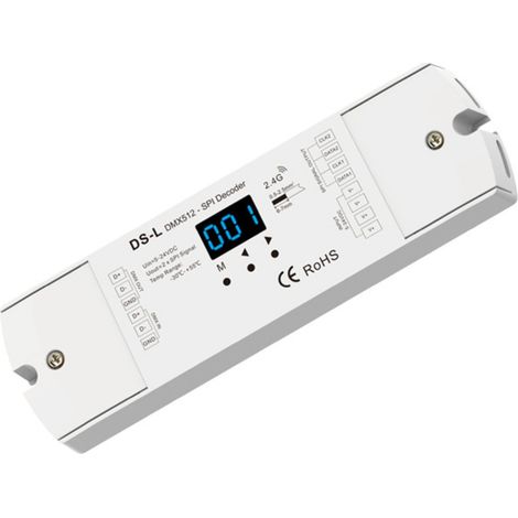 Decodificador DMX512 A SPI Pixel 5-24V DC - Controlador RF