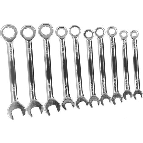 Clés mixtes en pouces, petites, électriques, en acier allié, outils à main industriels, quincaillerie (1/5)