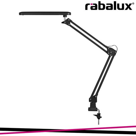 Lampada da tavolo a morsetto nera LED 6W Raul Rabalux (1/3)