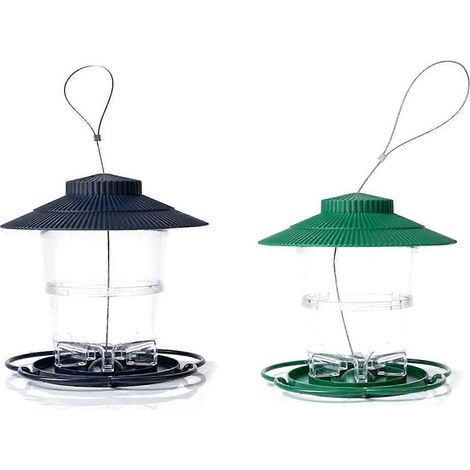 Mangeoire suspendue pour oiseaux de jardin extérieur avec crochet anti-écureuil, mangeoire pour colibris (1/5)