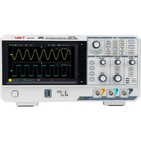 Oscilloscope UNI-T UPO1102, 2 canaux, 100 MHz (1/3)