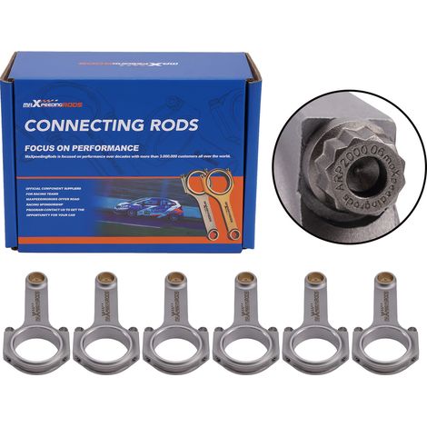 6x H-Schaft Pleuel Conrods für Porsche 996 997 Non-Turbo 3.6L 3.8L ARP 2000 (1/5)