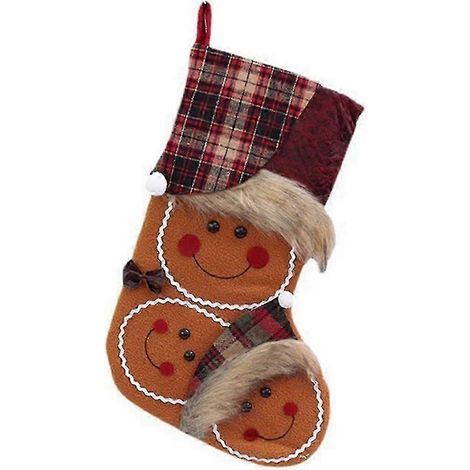 Décorations de sapin de Noël, décorations de sapin de Noël, pendentifs de chaussettes de Noël, sacs de Noël, décorations de fêtes A (1/5)